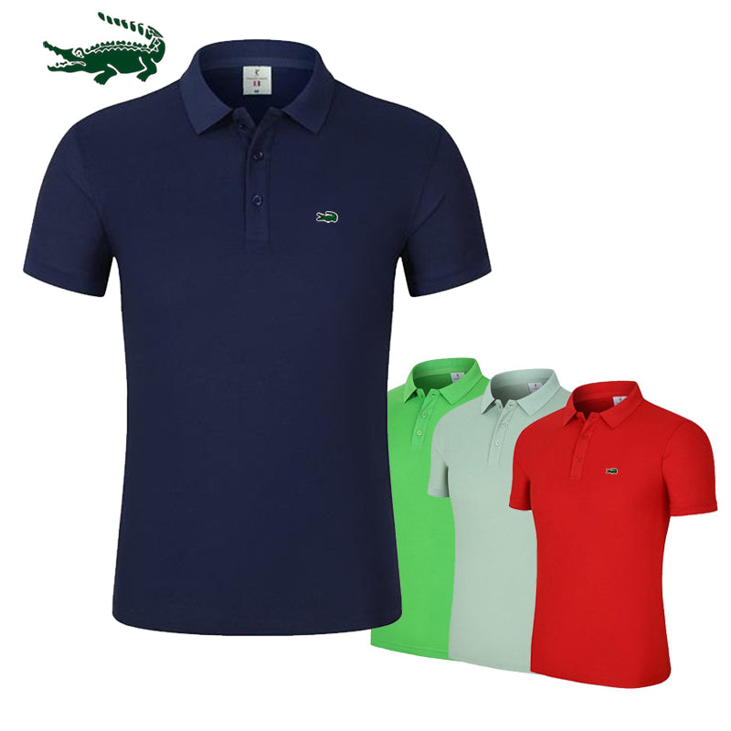 Men's Solid Color Polo Shirts