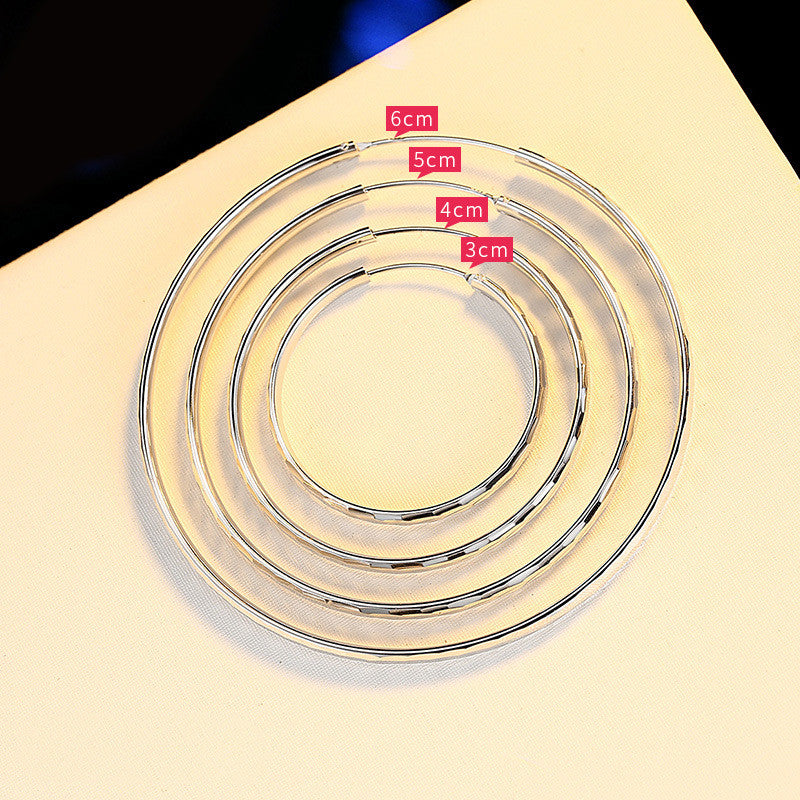 925 Silver Hoop Earrings for Women