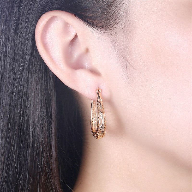 S925 Silver Hollow Earrings