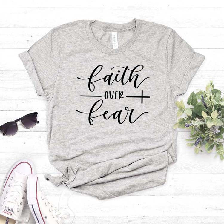 Faith Over Fear Loose Fit Short Sleeve T-Shirt