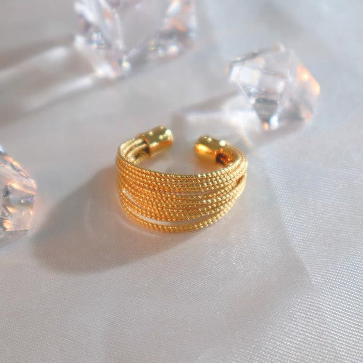 Gold or Silver Circle Open Ring for Women