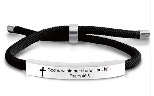 Stainless Steel Scripture Bracelet