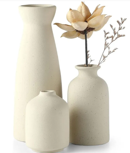 Modern Ceramic Vase Set — Minimalist Home Decor