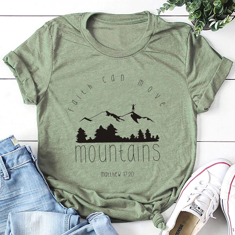 Faith Can Move Mountains-T-Shirts