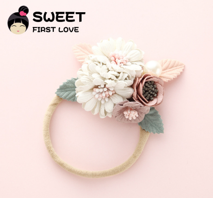 Children's Hair Band with Pearl Accents