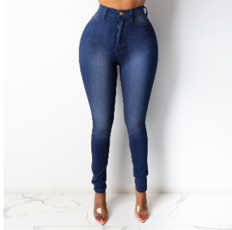 Women's High Waist Skinny Jeans with Pockets