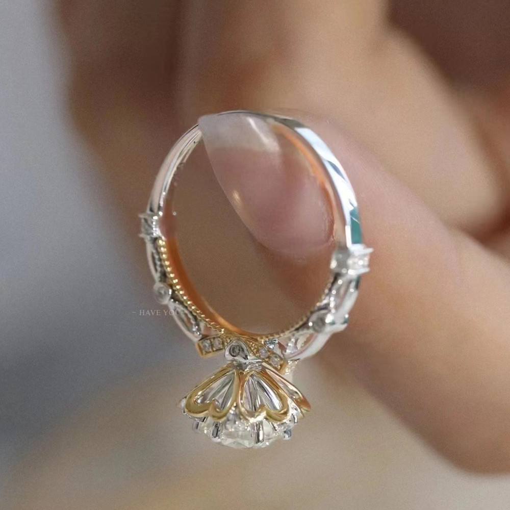 Brilliant Moissanite Engagement Ring