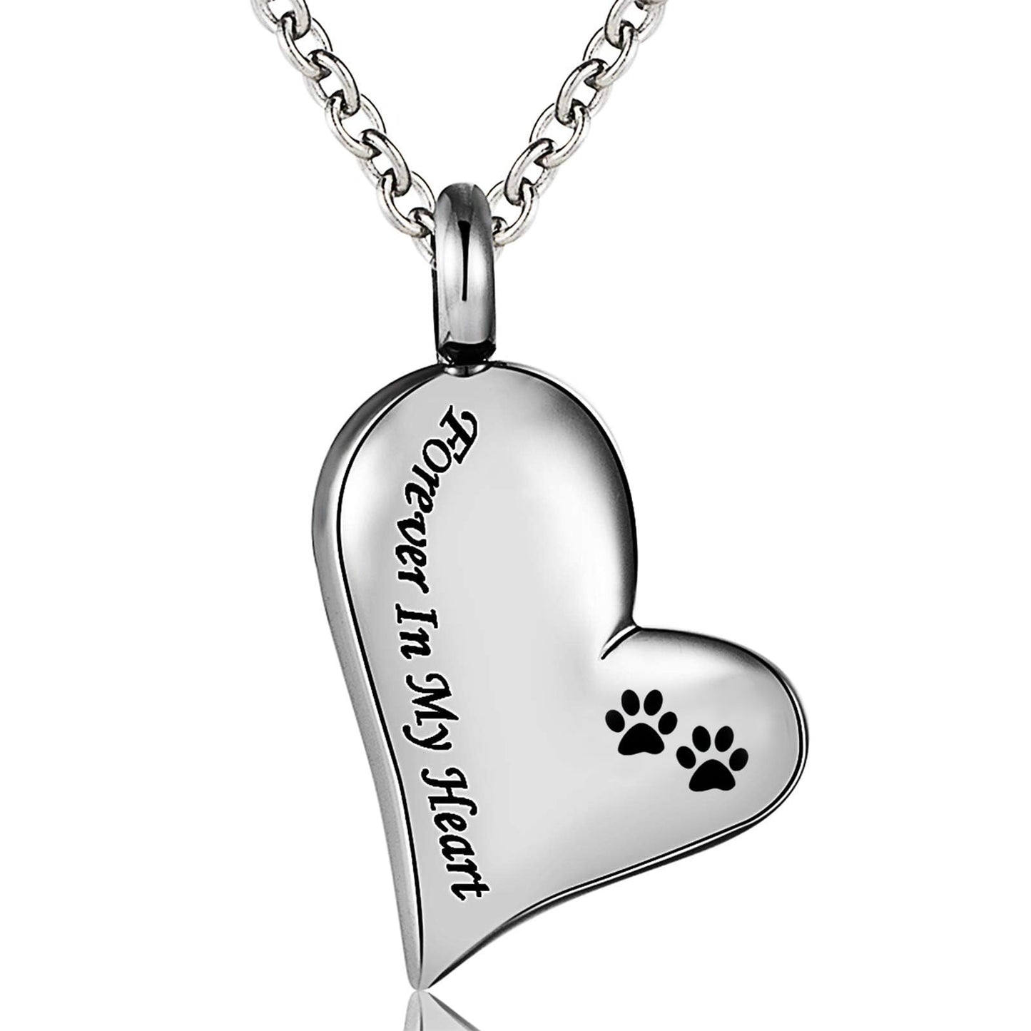 Pet Urn Necklace – Heart Shape Stainless Steel Locket