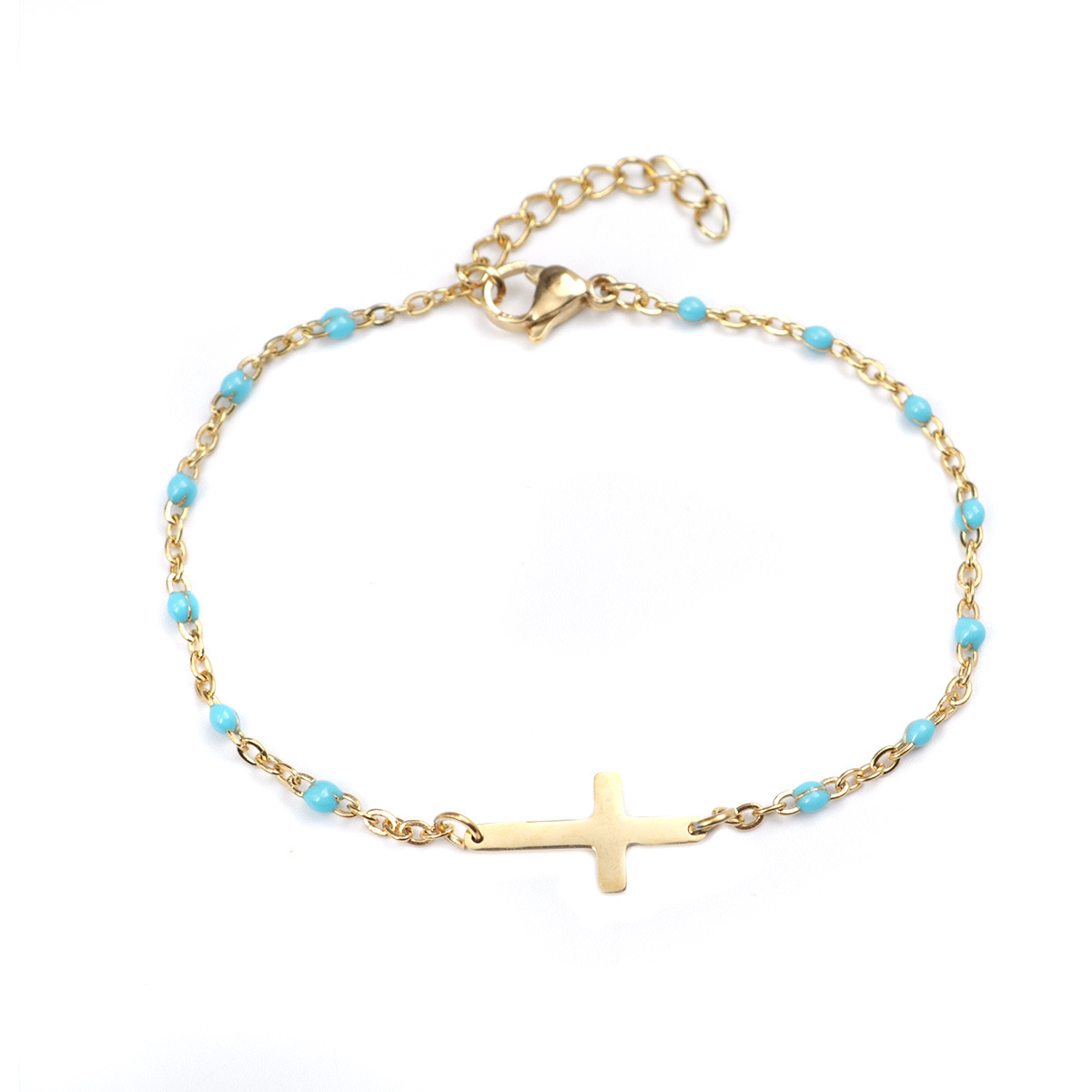 Stainless Steel Cross Bracelet