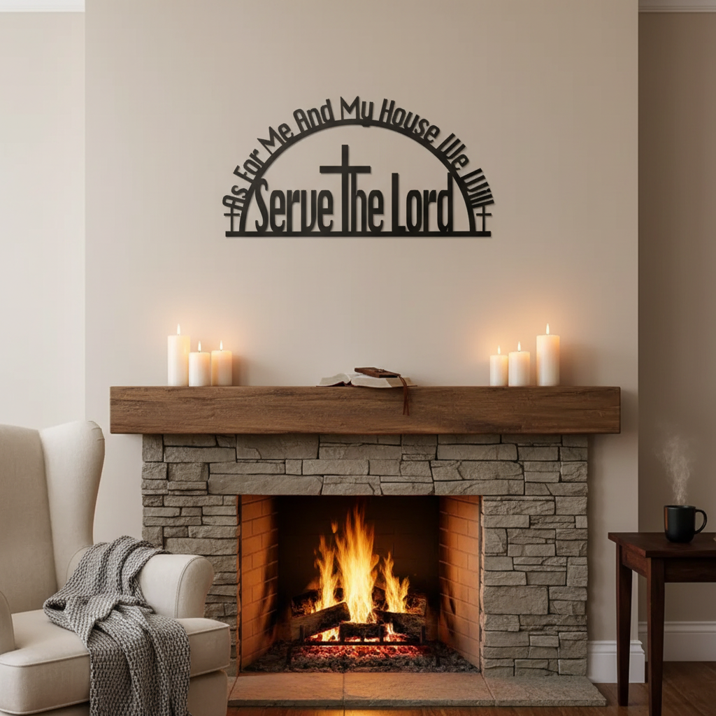 Cross & Bible Wall Art Decor for Home and Events