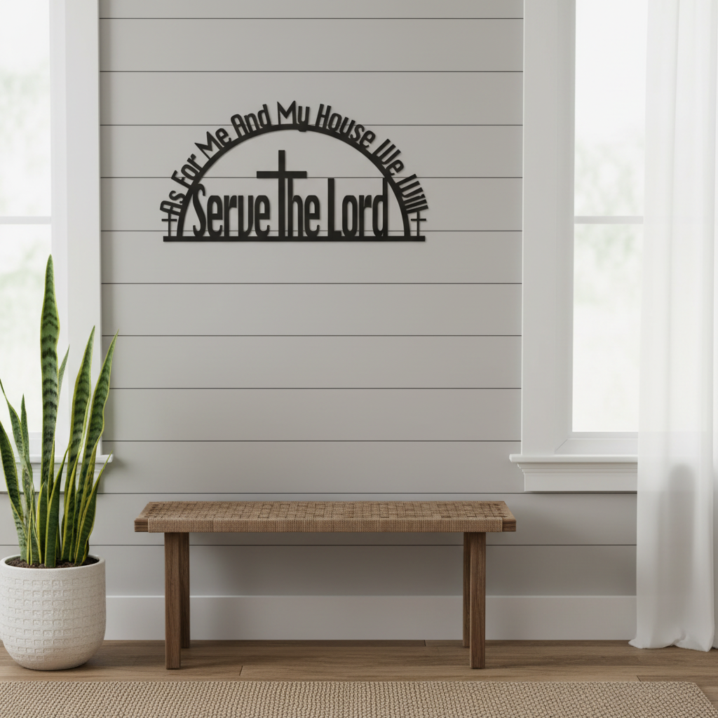 Cross & Bible Wall Art Decor for Home and Events
