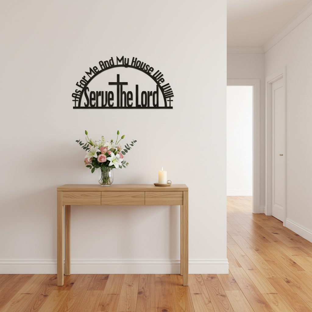 Cross & Bible Wall Art Decor for Home and Events
