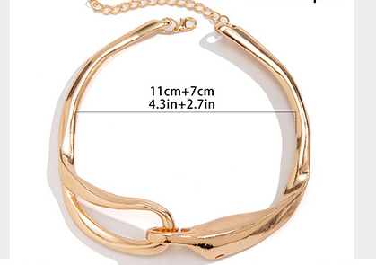 GeoElegance Necklace & Bracelet — Individual Pieces