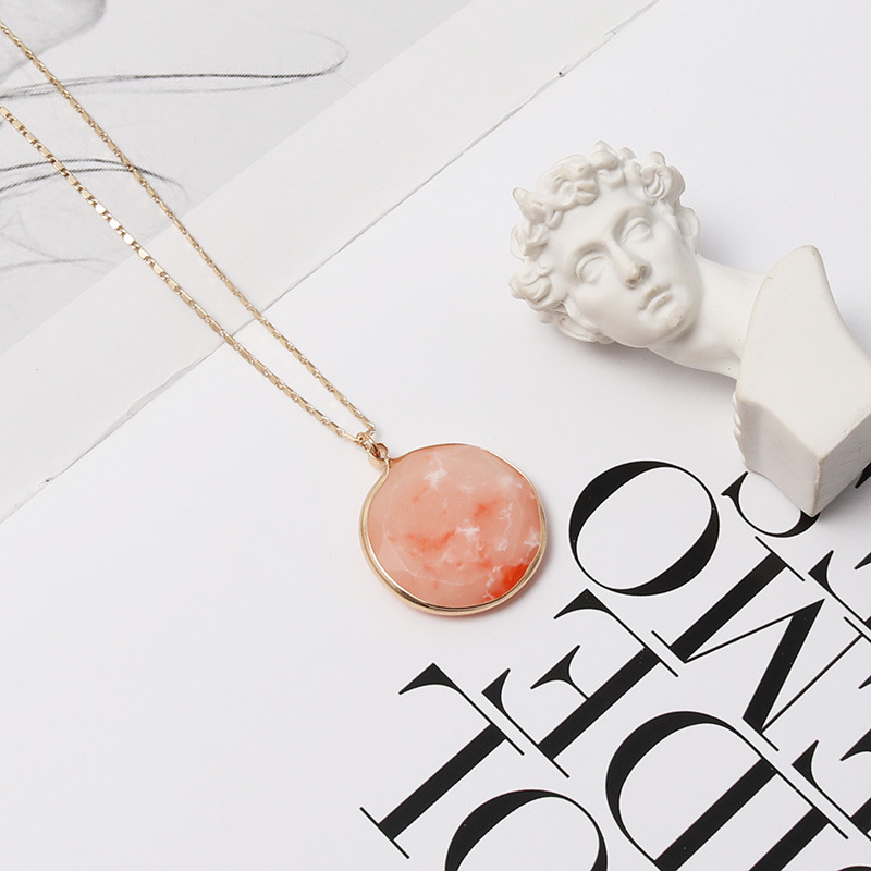 Elegant Natural Stone Pendant Necklace