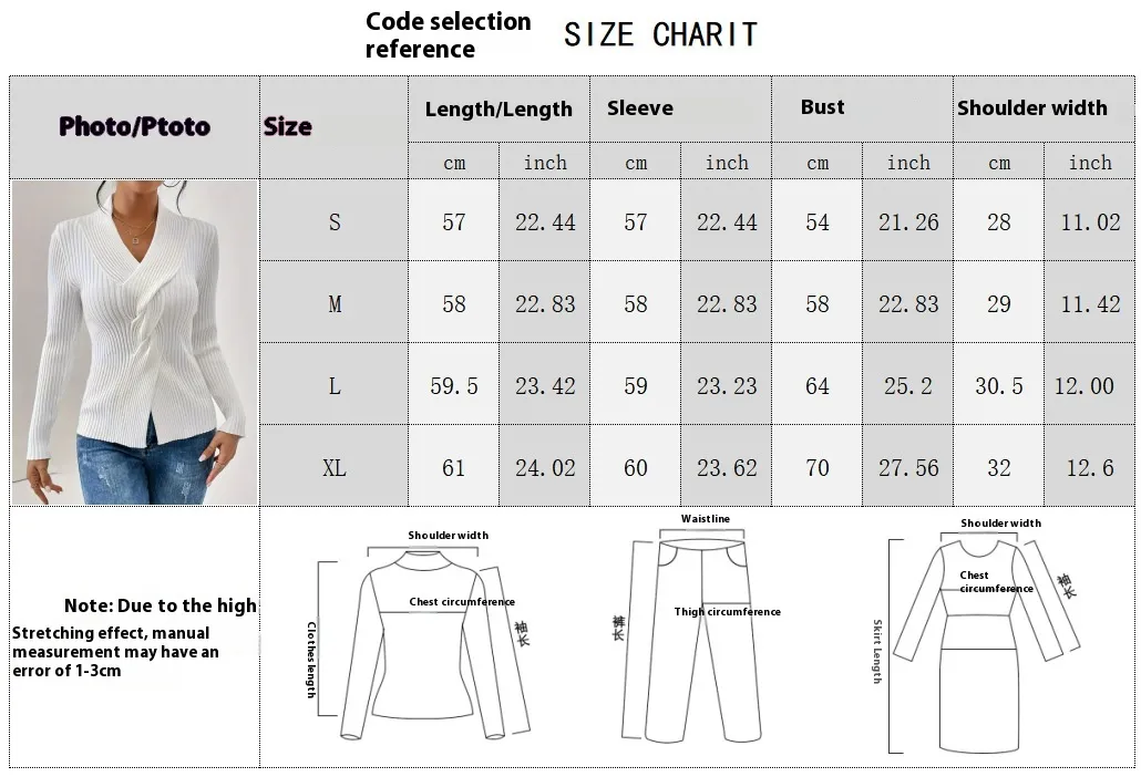 Adalia Crossover V-Neck Ribbed Sweater